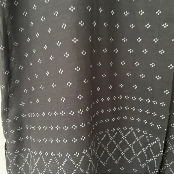 TWO BY VINCE CAMUTO GREY SLEEVELESS BUTTON DOWN COTTON/TENCEL TOP/BLOUSE, MED - Picture 8 of 13